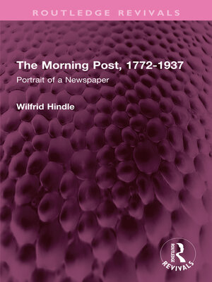 cover image of The Morning Post, 1772-1937